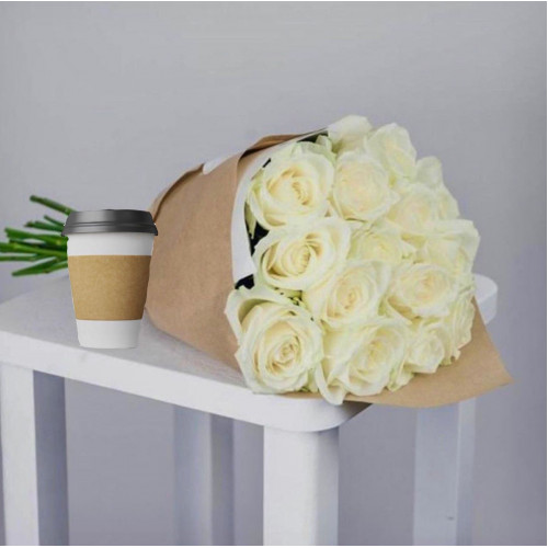 Купить на заказ Кофе с цветами с доставкой в Ушарале